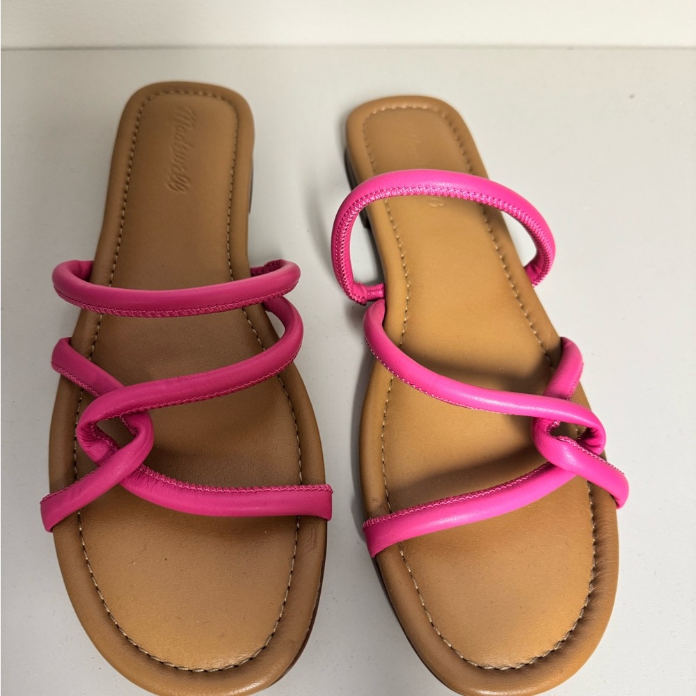 Madewell Pink Strappy Sandals